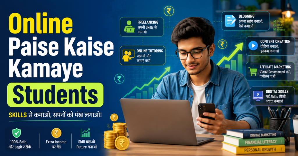 Online Paise Kaise Kamaye Students Ghar Baithe